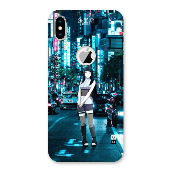 Hinata On Streets Back Case for iPhone XS Logo Cut