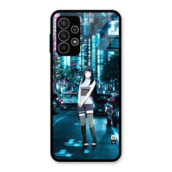 Hinata On Streets Glass Back Case for Galaxy A23