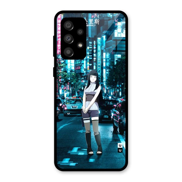 Hinata On Streets Glass Back Case for Galaxy A32