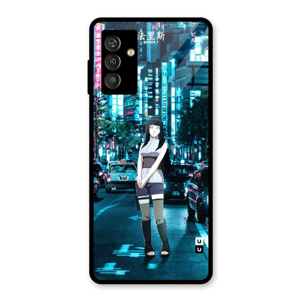 Hinata On Streets Glass Back Case for Galaxy M13