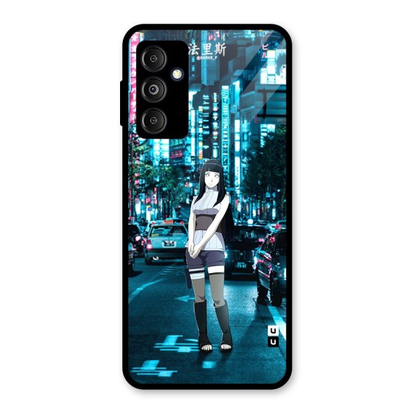 Hinata On Streets Glass Back Case for Galaxy M14 5G