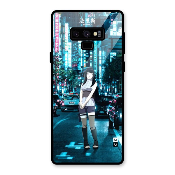 Hinata On Streets Glass Back Case for Galaxy Note 9