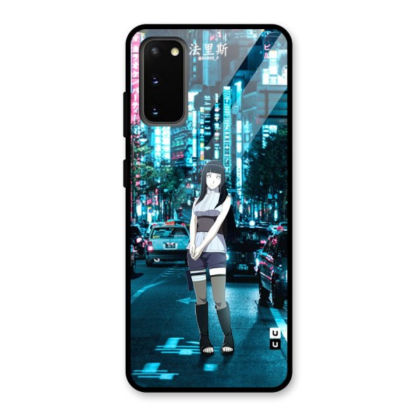 Hinata On Streets Glass Back Case for Galaxy S20