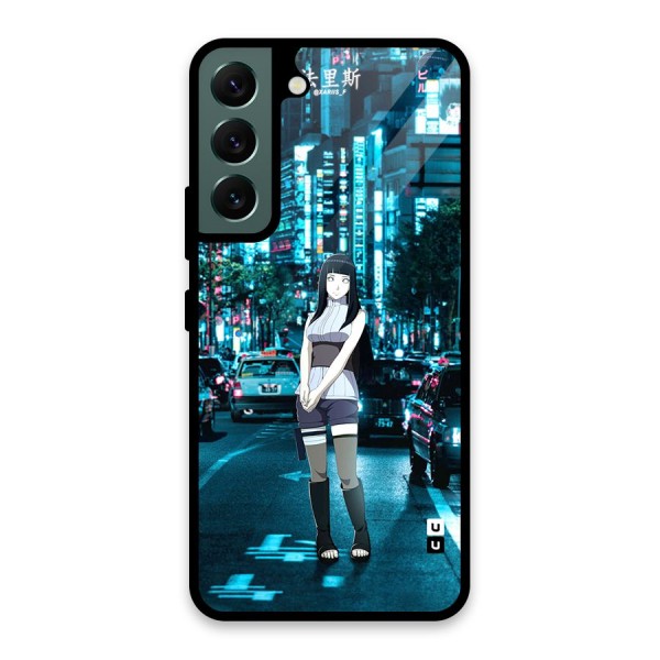 Hinata On Streets Glass Back Case for Galaxy S22 5G