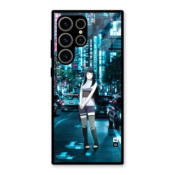 Hinata On Streets Glass Back Case for Galaxy S23 Ultra