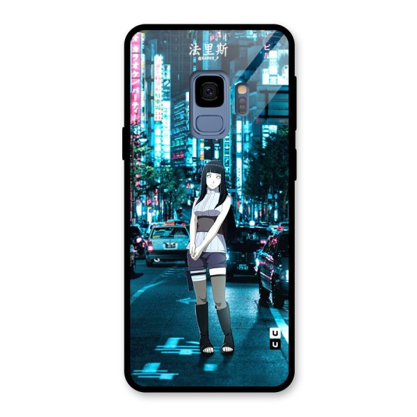 Hinata On Streets Glass Back Case for Galaxy S9