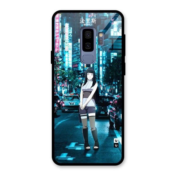 Hinata On Streets Glass Back Case for Galaxy S9 Plus