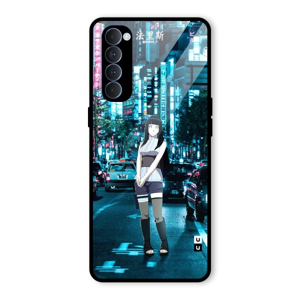 Hinata On Streets Glass Back Case for Oppo Reno4 Pro