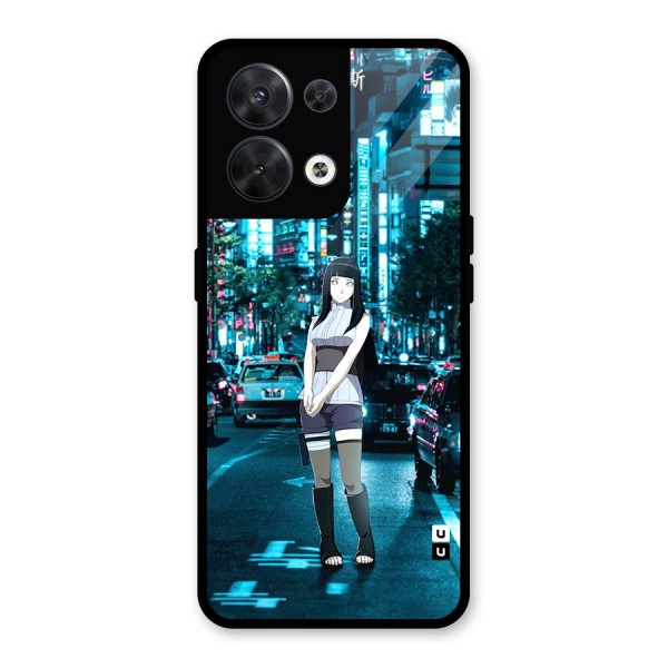 Hinata On Streets Glass Back Case for Oppo Reno8 5G