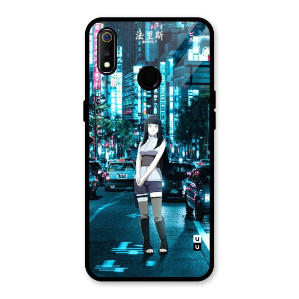 Hinata On Streets Glass Back Case for Realme 3