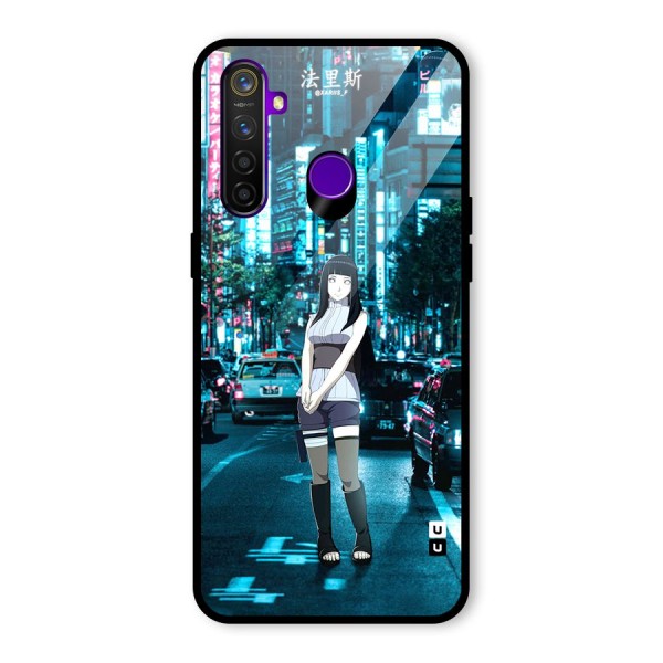 Hinata On Streets Glass Back Case for Realme 5 Pro