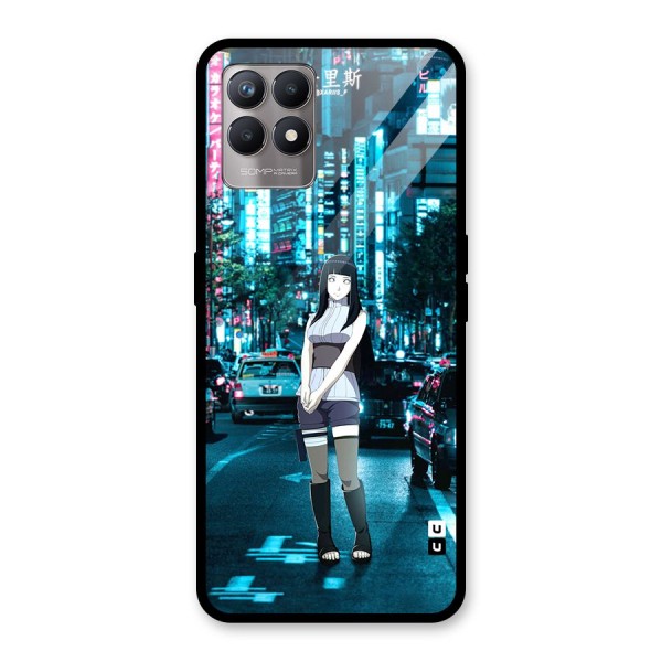 Hinata On Streets Glass Back Case for Realme 8i