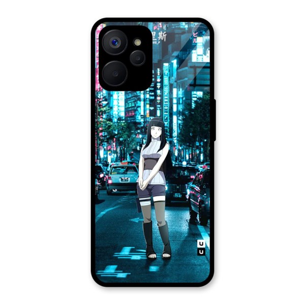 Hinata On Streets Glass Back Case for Realme 9i 5G