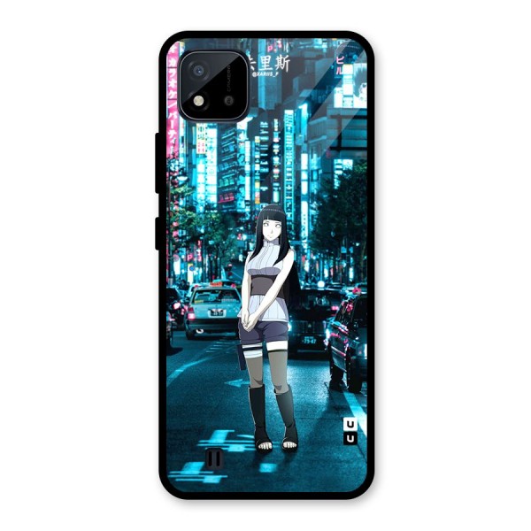 Hinata On Streets Glass Back Case for Realme C11 2021