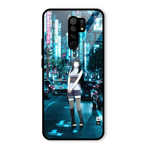 Hinata On Streets Glass Back Case for Redmi 9 Prime