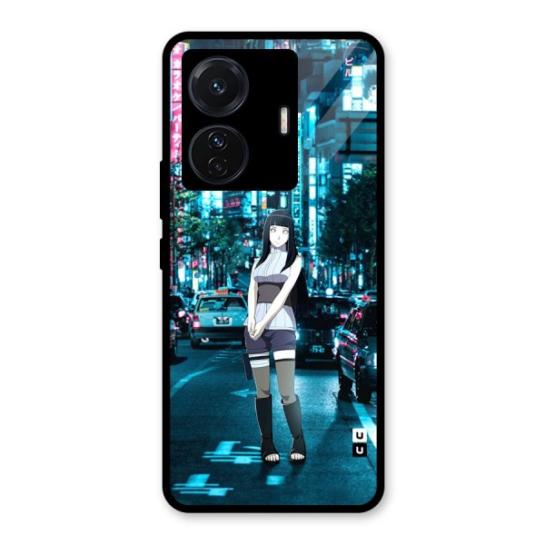 Hinata On Streets Glass Back Case for Vivo T1 Pro