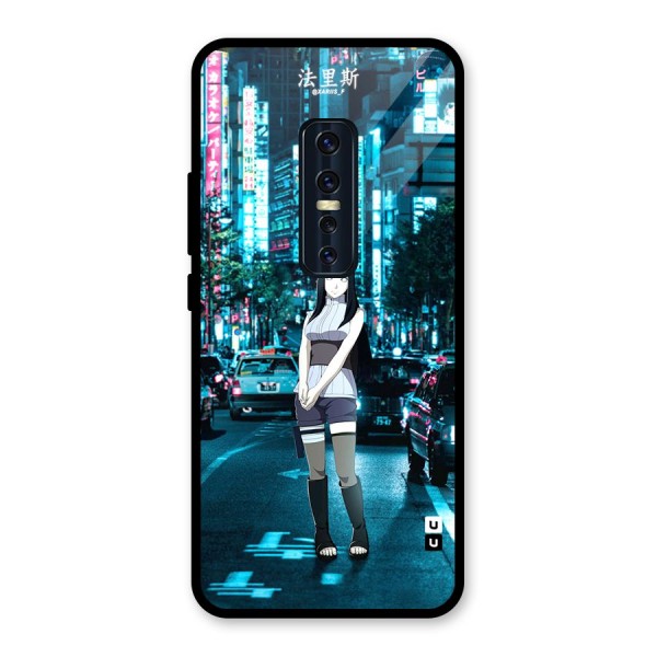 Hinata On Streets Glass Back Case for Vivo V17 Pro