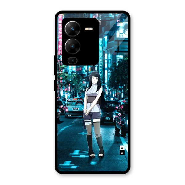 Hinata On Streets Glass Back Case for Vivo V25 Pro