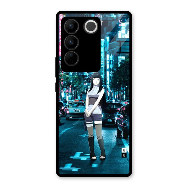 Hinata On Streets Glass Back Case for Vivo V27 Pro