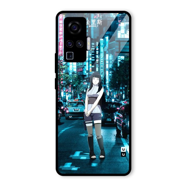 Hinata On Streets Glass Back Case for Vivo X50 Pro