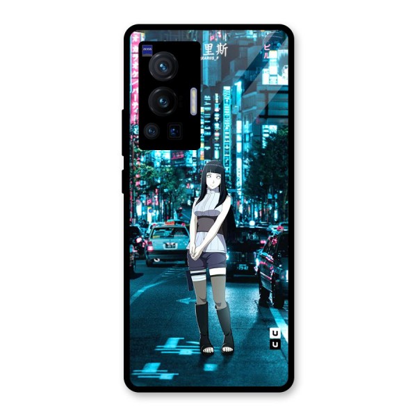 Hinata On Streets Glass Back Case for Vivo X70 Pro