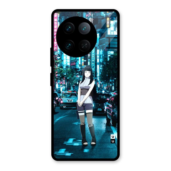 Hinata On Streets Glass Back Case for Vivo X90 Pro