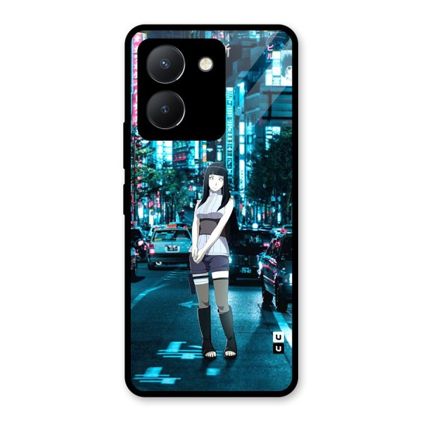 Hinata On Streets Glass Back Case for Vivo Y36