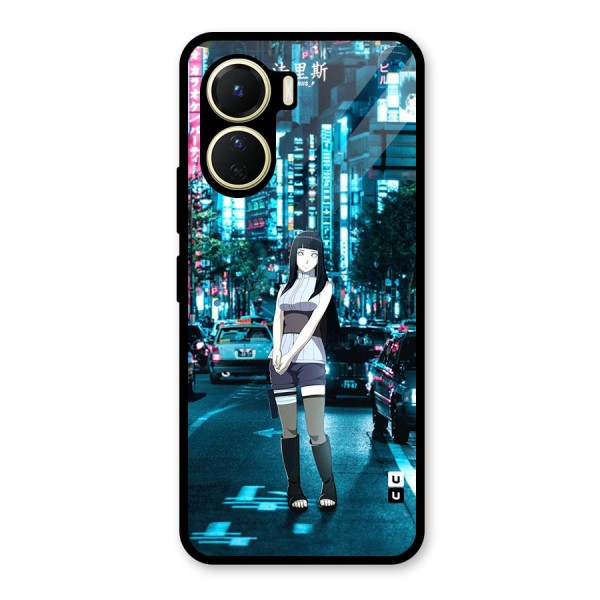 Hinata On Streets Glass Back Case for Vivo Y56