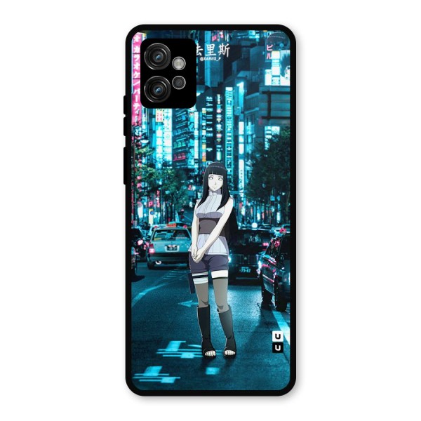 Hinata On Streets Metal Back Case for Moto G32