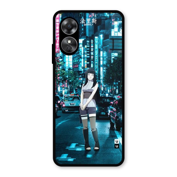 Hinata On Streets Metal Back Case for Oppo A17