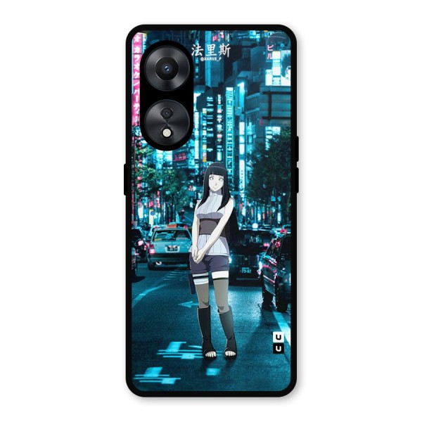 Hinata On Streets Metal Back Case for Oppo A78