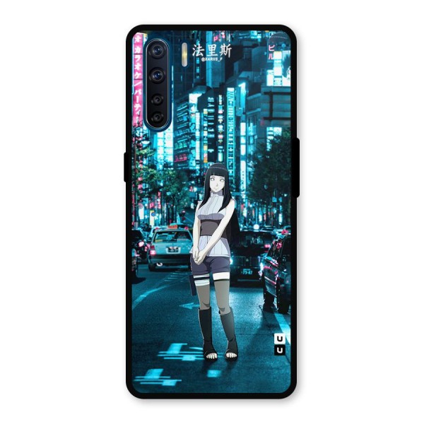 Hinata On Streets Metal Back Case for Oppo F15