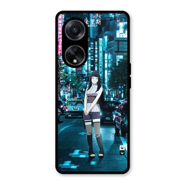 Hinata On Streets Metal Back Case for Oppo F23