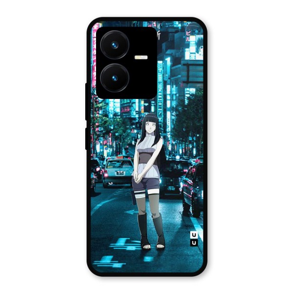 Hinata On Streets Metal Back Case for Vivo Y22s