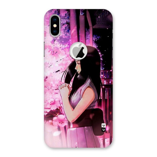 Hinata Preys Back Case for iPhone XS Logo Cut