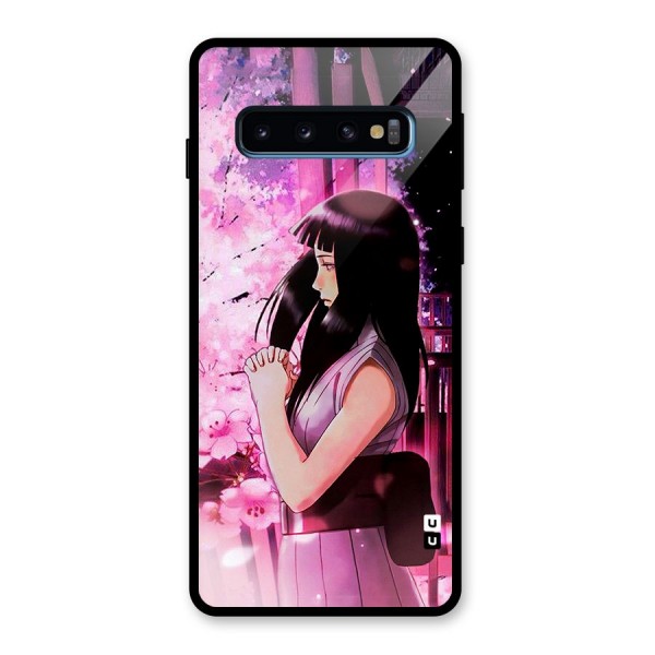 Hinata Preys Glass Back Case for Galaxy S10