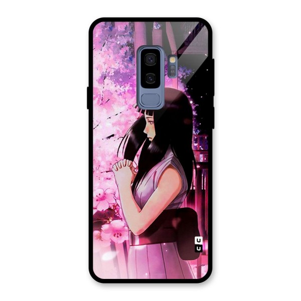 Hinata Preys Glass Back Case for Galaxy S9 Plus