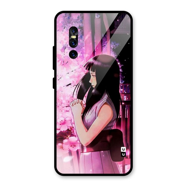 Hinata Preys Glass Back Case for Vivo V15 Pro