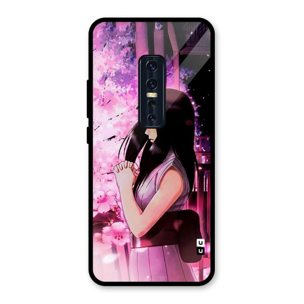 Hinata Preys Glass Back Case for Vivo V17 Pro