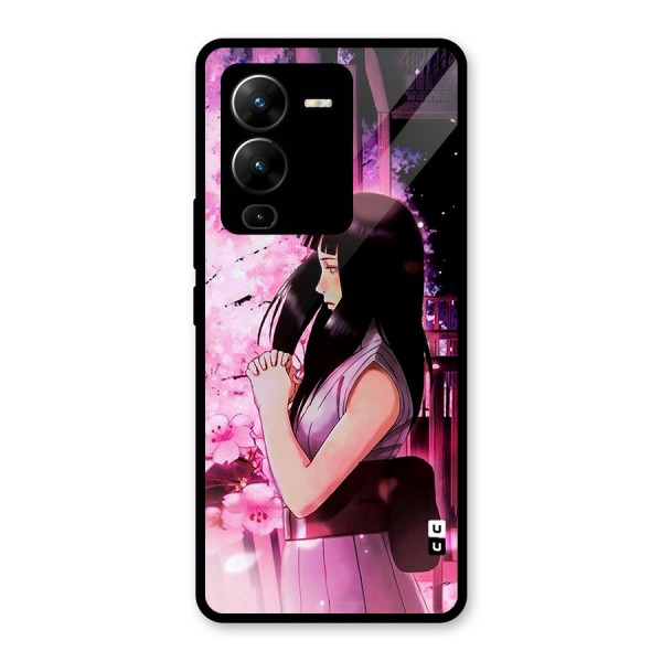 Hinata Preys Glass Back Case for Vivo V25 Pro