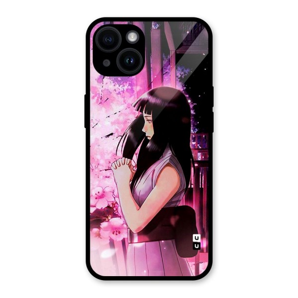 Hinata Preys Glass Back Case for iPhone 14