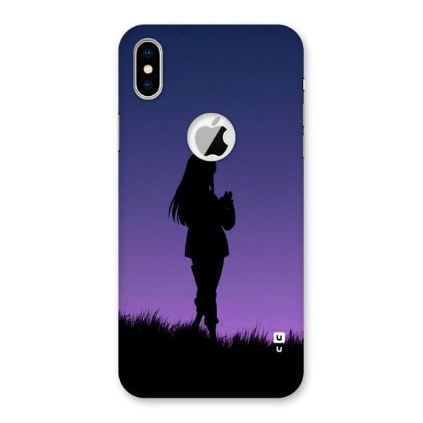 Hinata Shadow Back Case for iPhone X Logo Cut