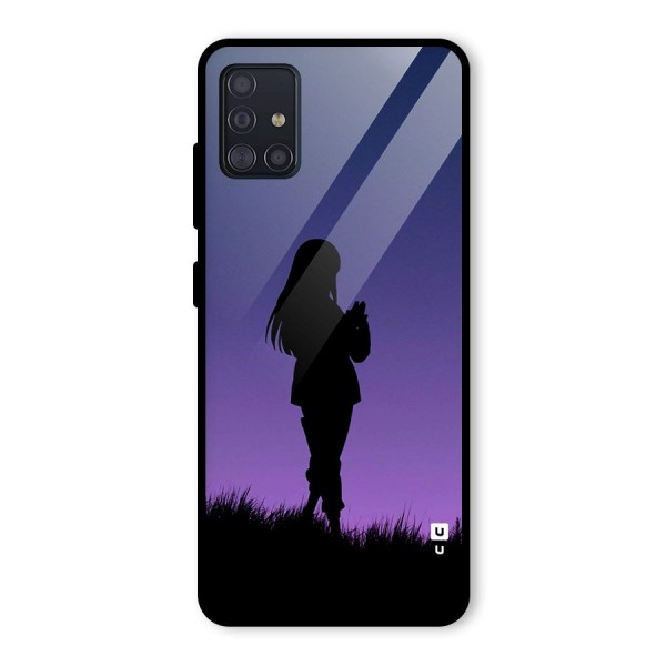 Hinata Shadow Glass Back Case for Galaxy A51