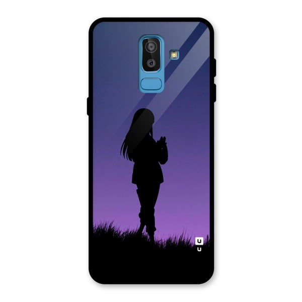 Hinata Shadow Glass Back Case for Galaxy J8