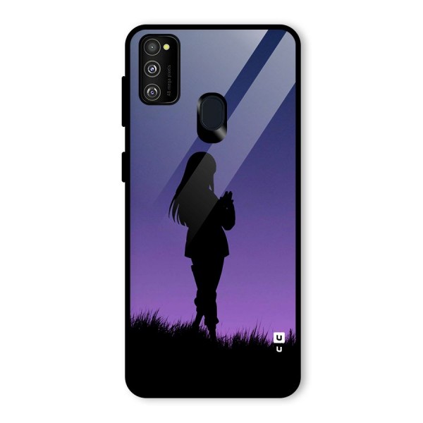 Hinata Shadow Glass Back Case for Galaxy M21