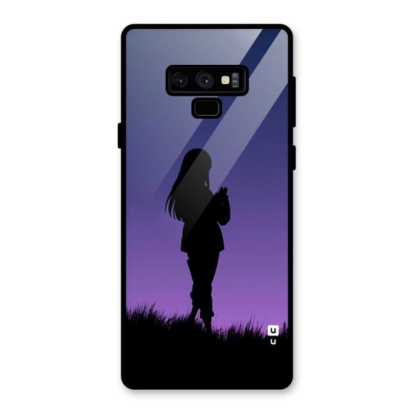 Hinata Shadow Glass Back Case for Galaxy Note 9