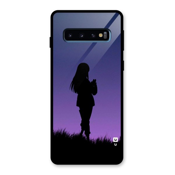 Hinata Shadow Glass Back Case for Galaxy S10