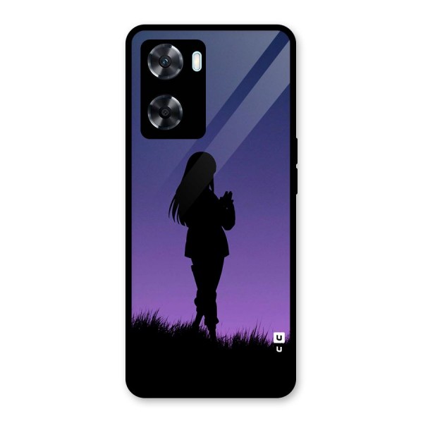 Hinata Shadow Glass Back Case for Oppo A77s