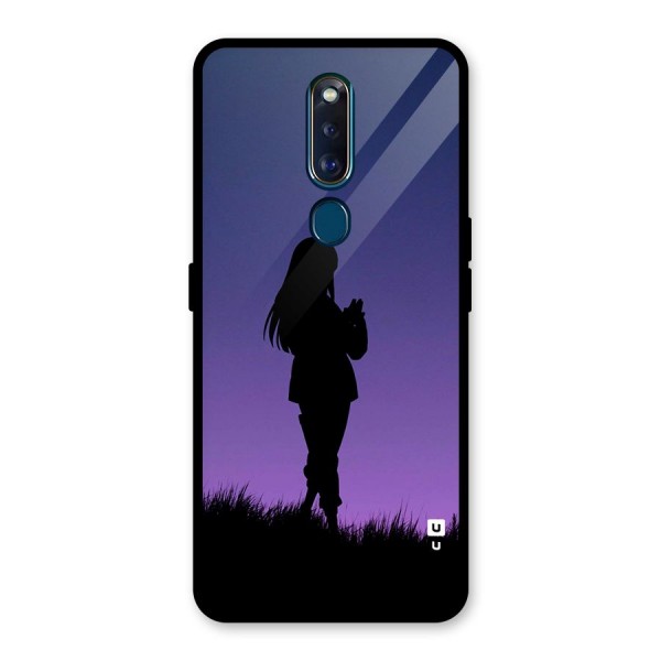 Hinata Shadow Glass Back Case for Oppo F11 Pro