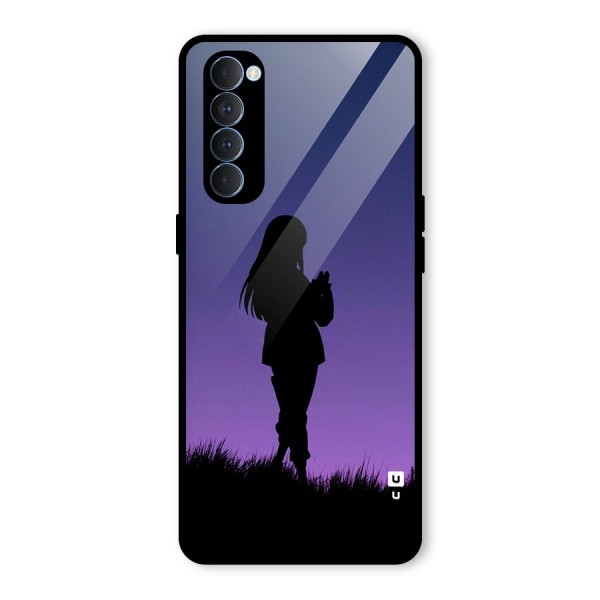 Hinata Shadow Glass Back Case for Oppo Reno4 Pro